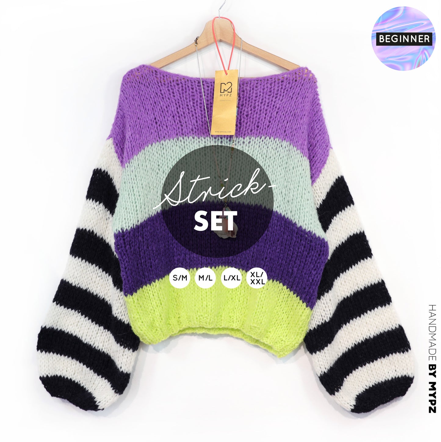 Knitting Kit – MYPZ Light Alpaca Pullover Cloud Kiss No10 (ENG-NL-DE)