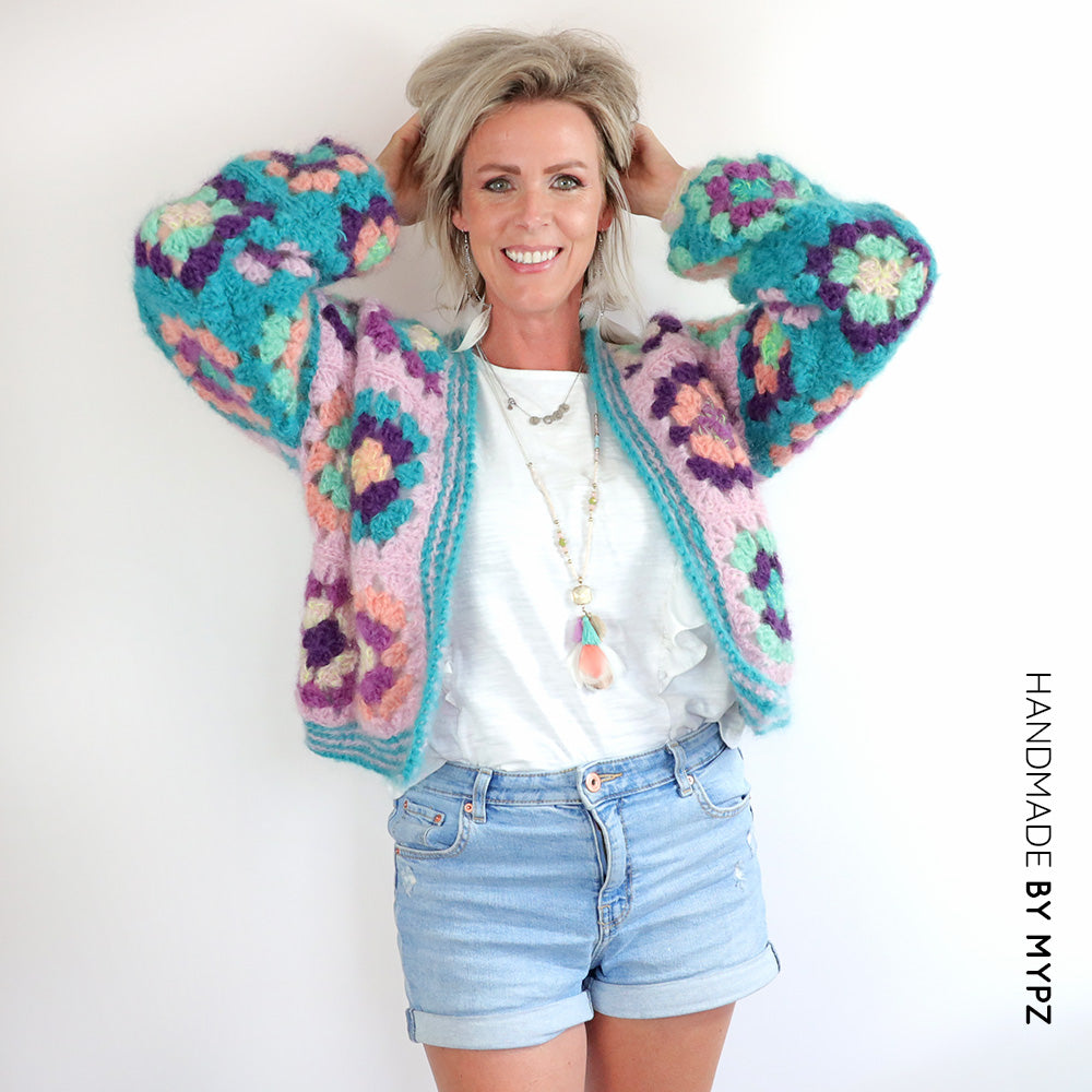Crochet kit - MYPZ Granny square bomber cardigan Hailey (ENG-NL)