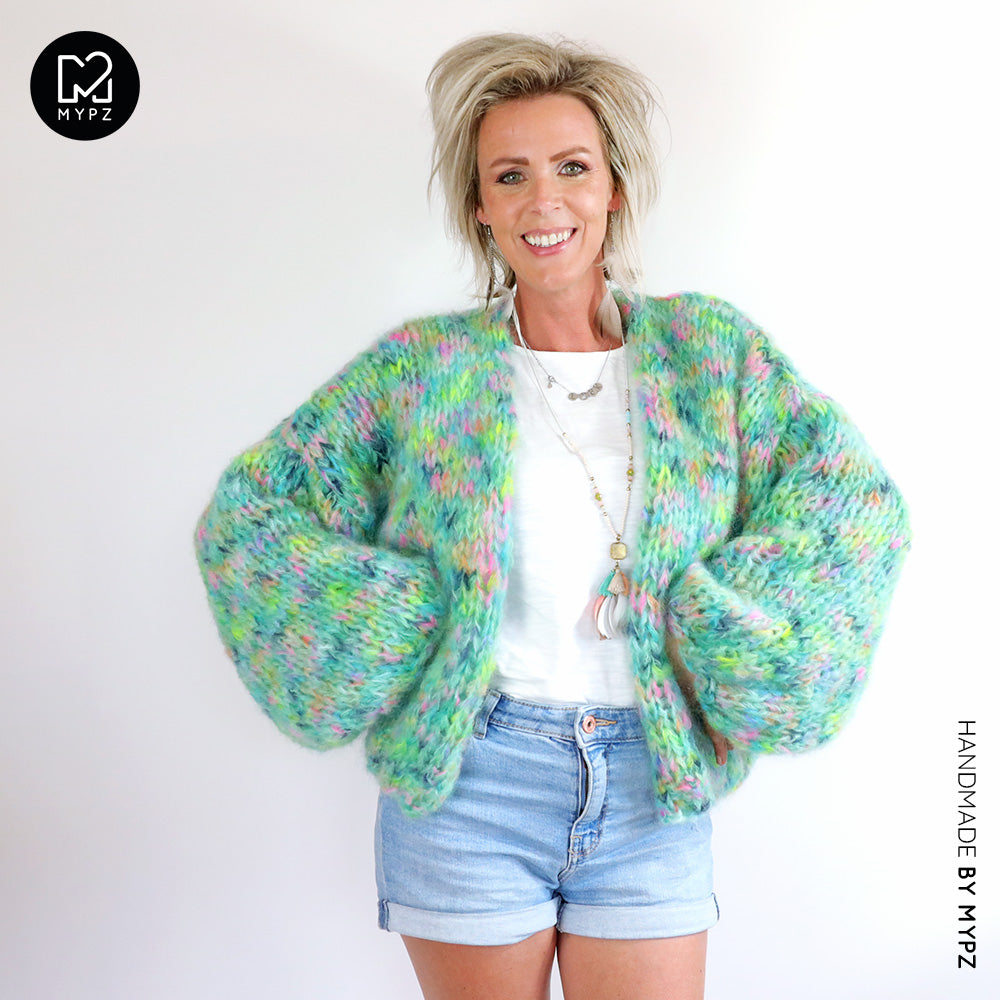 MYPZ Short Chunky Mohair Cardigan Gaia