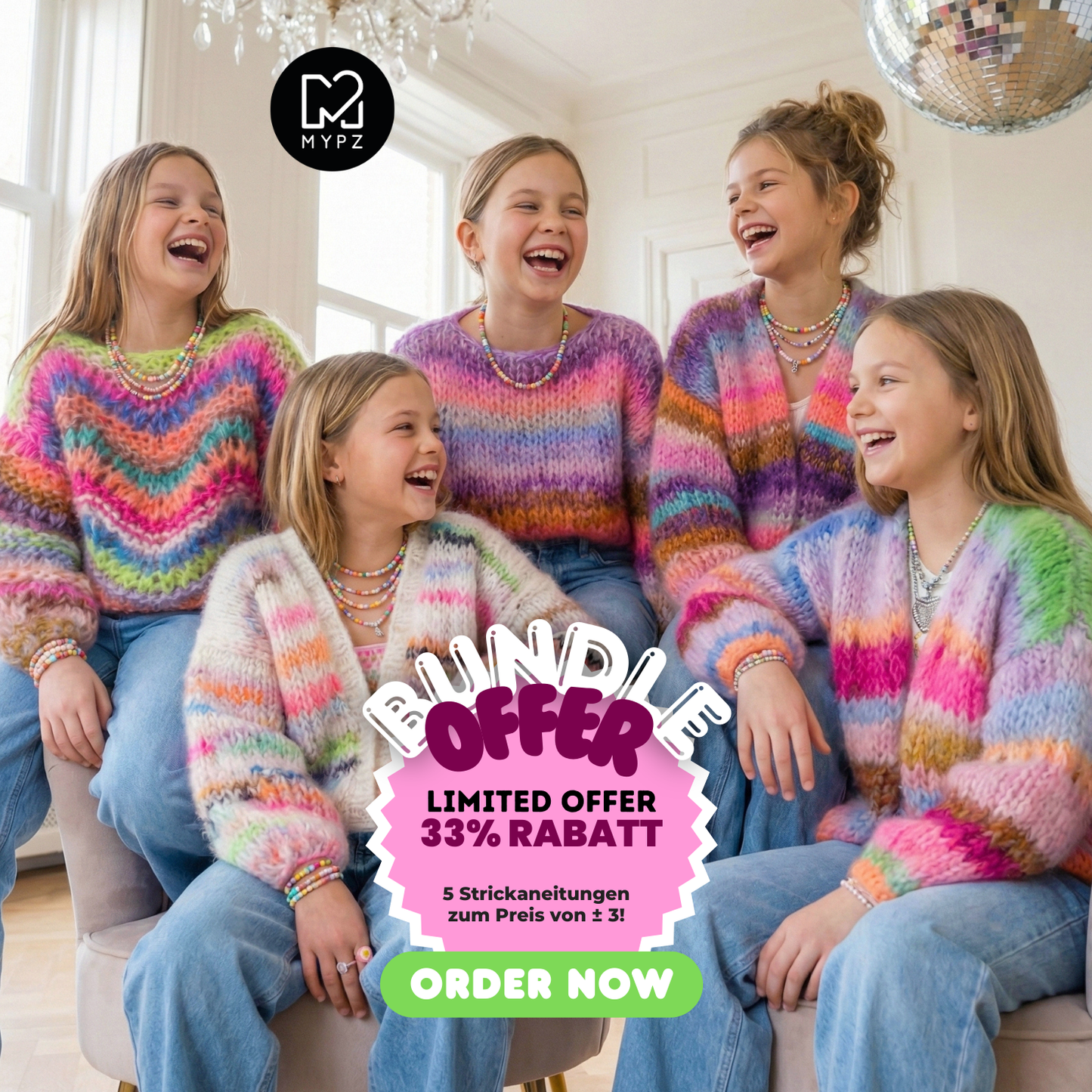 Kids Pattern Bundle – 5 Colourful knit patterns (ENG-NL-DE)