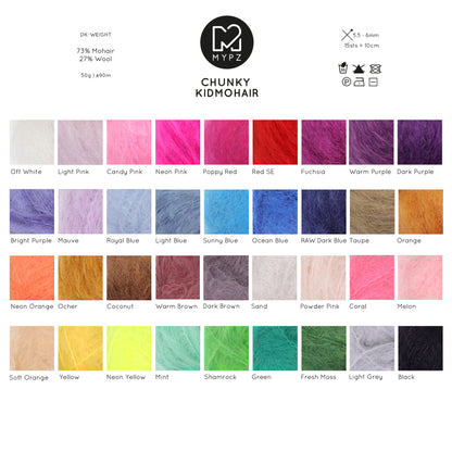 Design Your Own Kit – Knitting kit MYPZ Light Mohair Striped Top No10 (ENG-NL-DE)