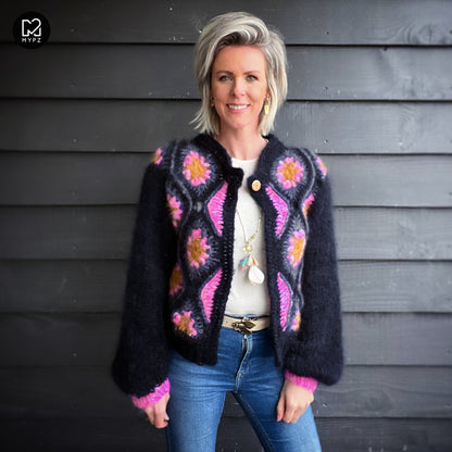 Crochet kit - MYPZ Masterpiece Cardigan Pink Star (ENG-NL)