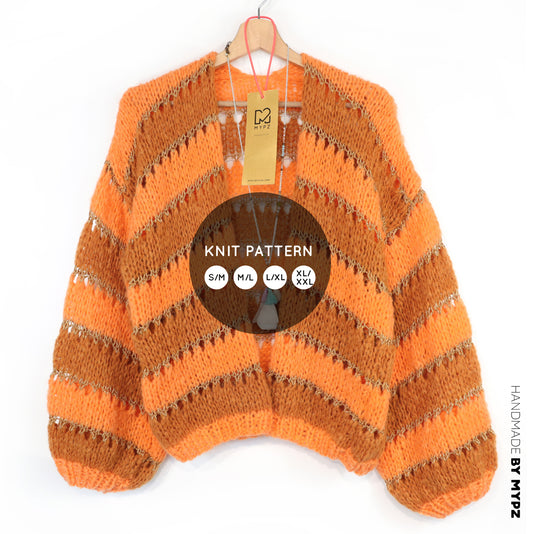 Knit pattern – MYPZ Light Alpaca Cardigan Golden Flow No10 (ENG-NL-DE)