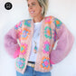 Crochet pattern - MYPZ Granny square mohair cardigan Marshmallow (ENG-NL-DE)