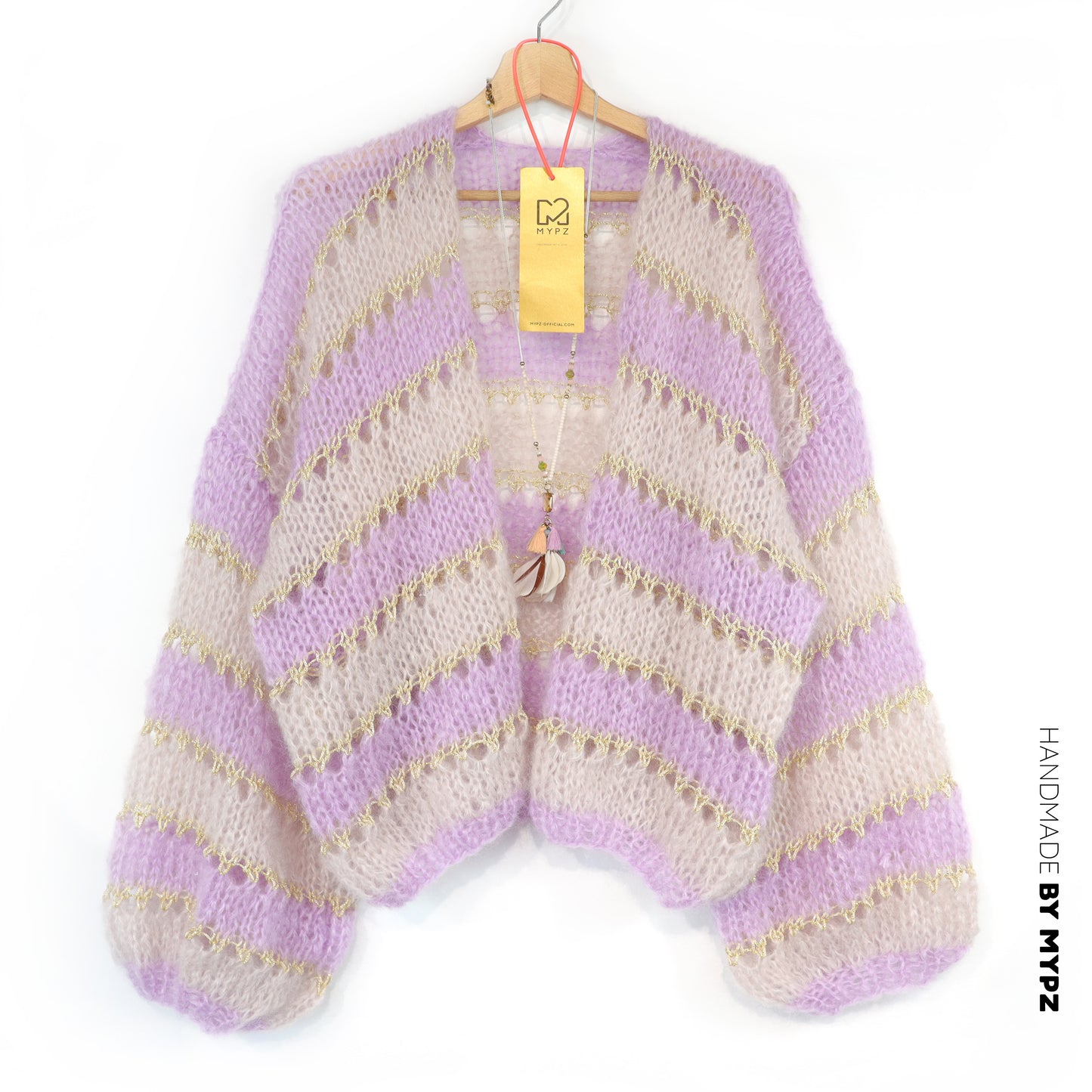 Knitting kit – MYPZ Light Mohair Cardigan Macha No10 (ENG-NL-DE-FR-ES)