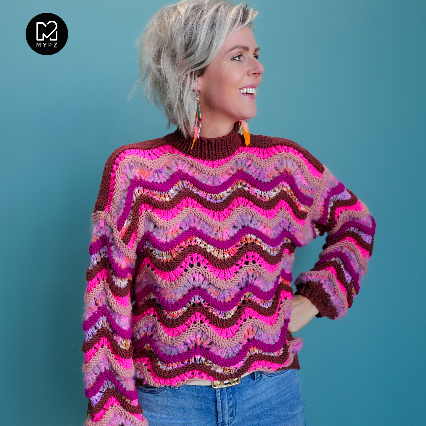 Knitting Kit – MYPZ Wave Pullover Marigold No.6 (ENG-NL-DE)