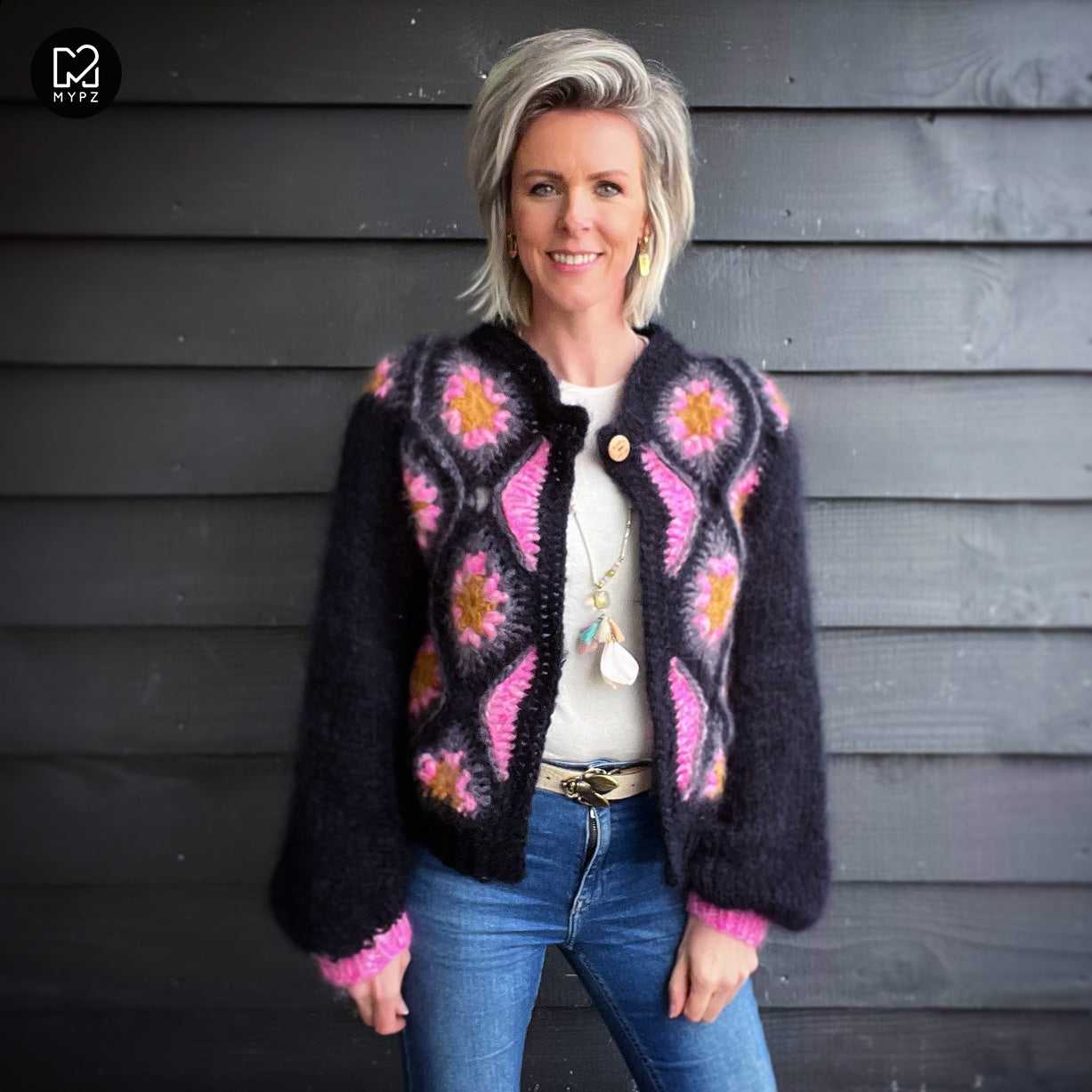 Crochet kit - MYPZ Masterpiece Cardigan Pink Star (ENG-NL)