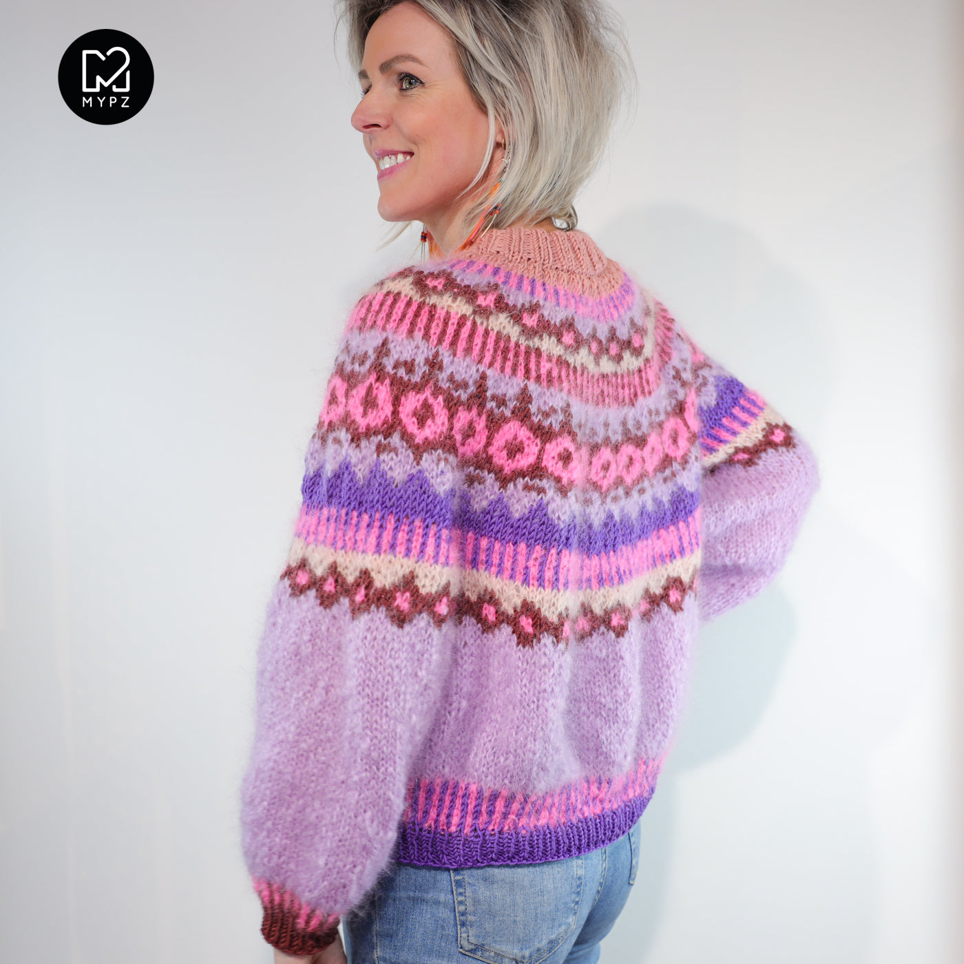 Knit pattern – MYPZ top-down sweater True Love No6 (ENG-NL-DE)