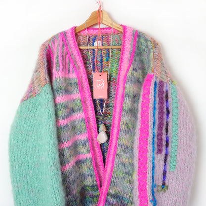 Chunky Mohair cardigan Polly