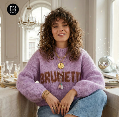 Knitting Kit – MYPZ Light Mohair Pullover Brunette No8 (ENG-DE-NL)