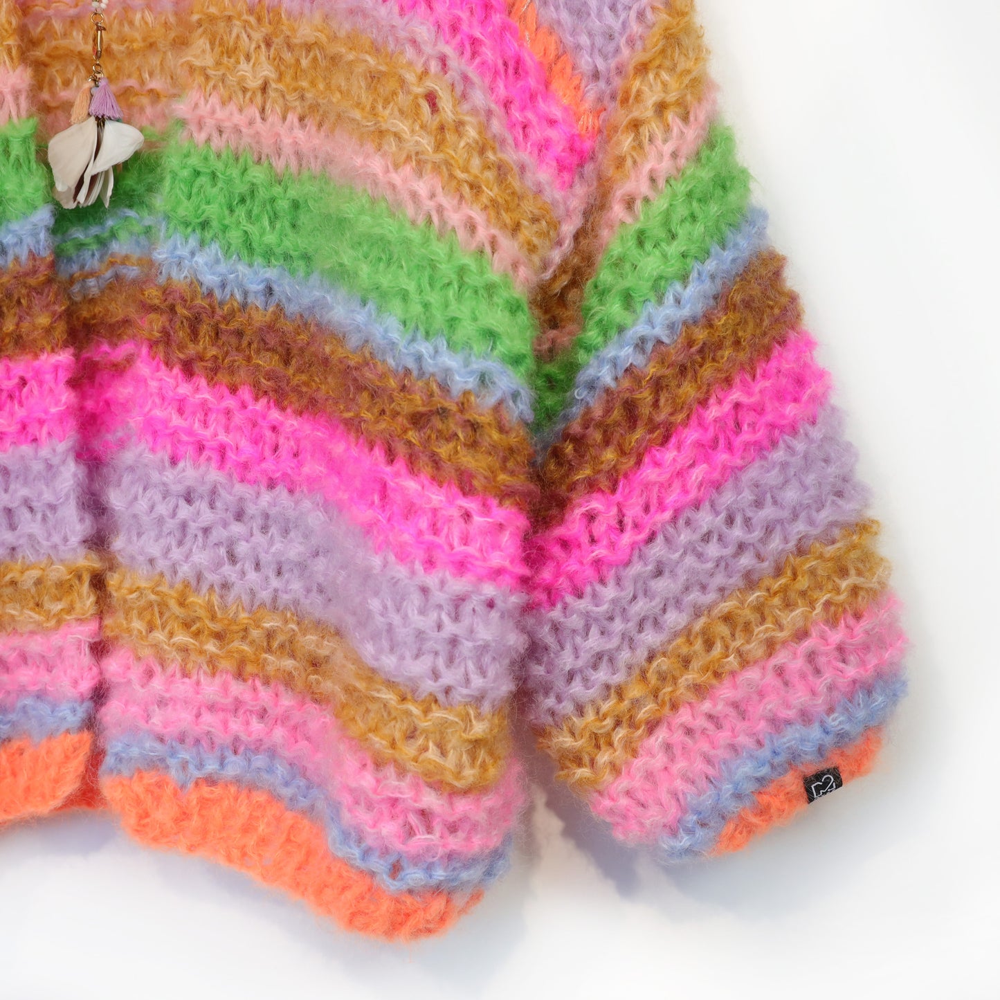 Knitting Kit – MYPZ Chunky Mohair Cardigan Rainbow Sorbet No.15 (ENG-NL-DE)