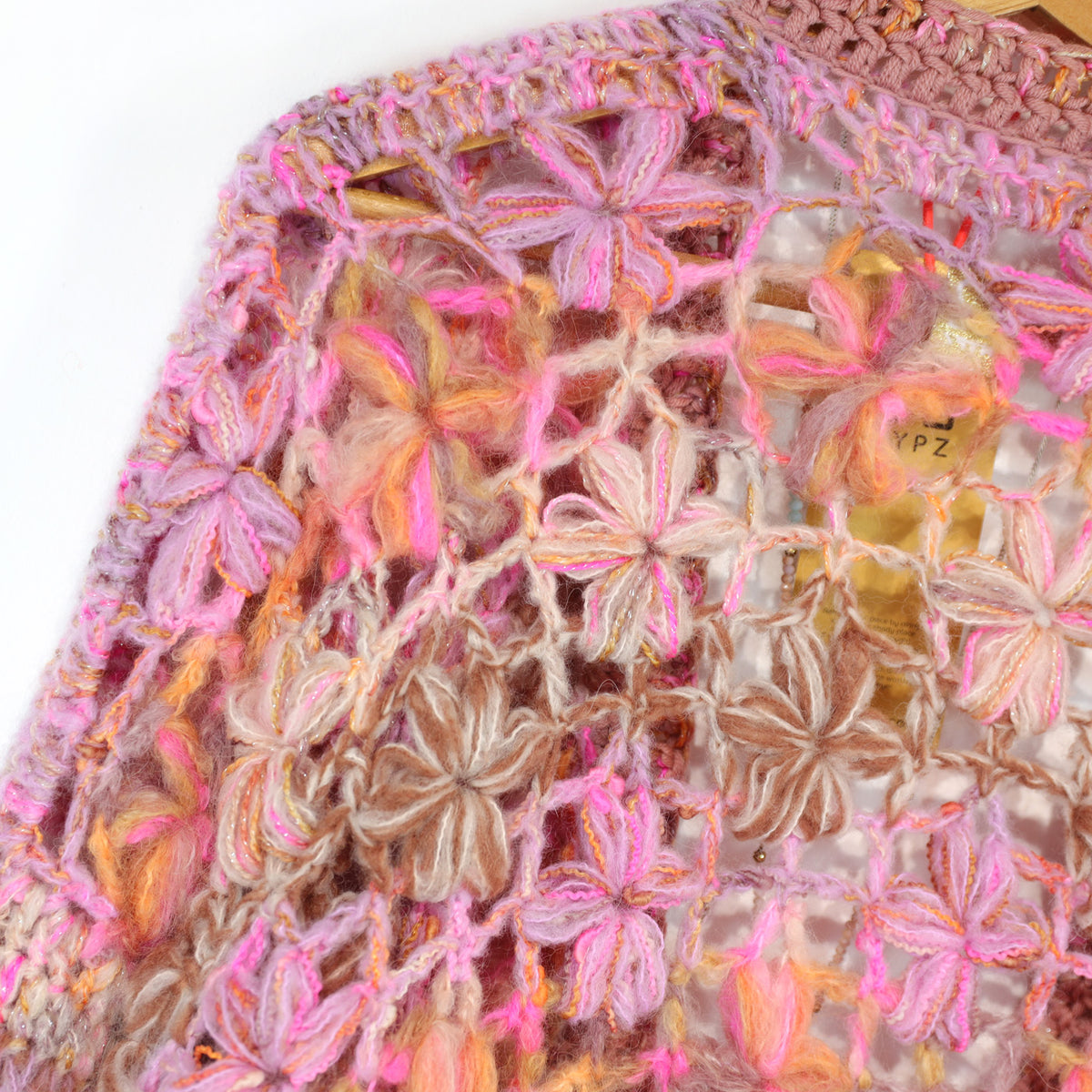 Crochet pattern - MYPZ Short Wildflower cardigan Pecan (ENG-DE-NL-ES-FR-IT-DA-SV-NO)
