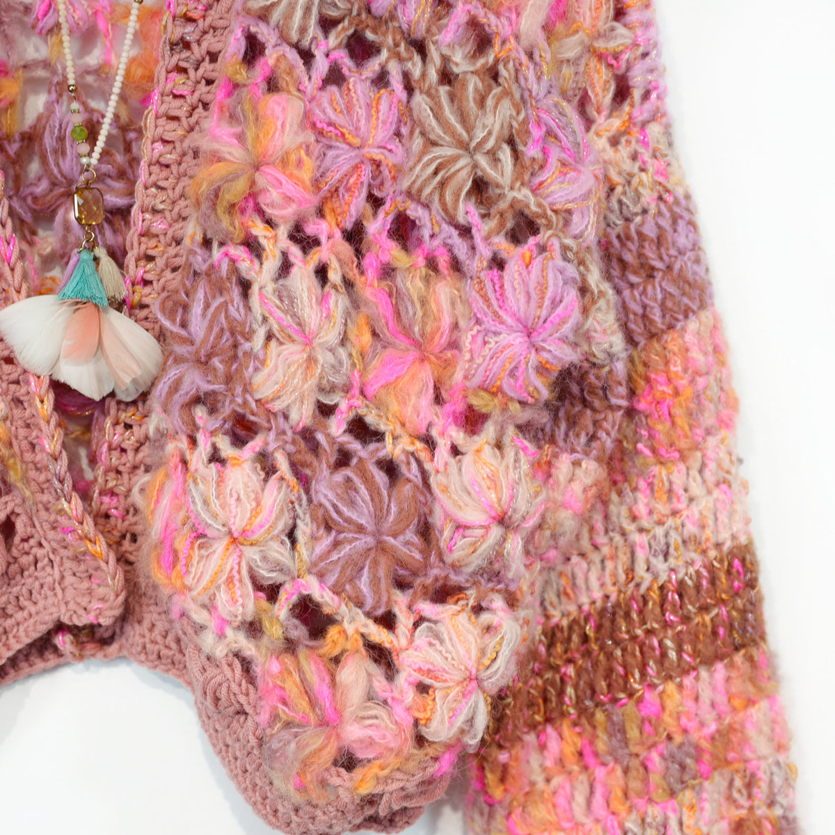 Crochet pattern - MYPZ Short Wildflower cardigan Pecan (ENG-DE-NL-ES-FR-IT-DA-SV-NO)