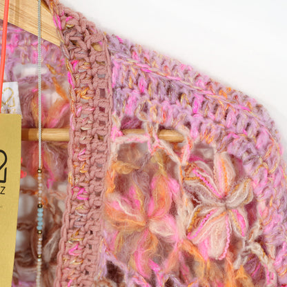 Crochet pattern - MYPZ Short Wildflower cardigan Pecan (ENG-DE-NL-ES-FR-IT-DA-SV-NO)