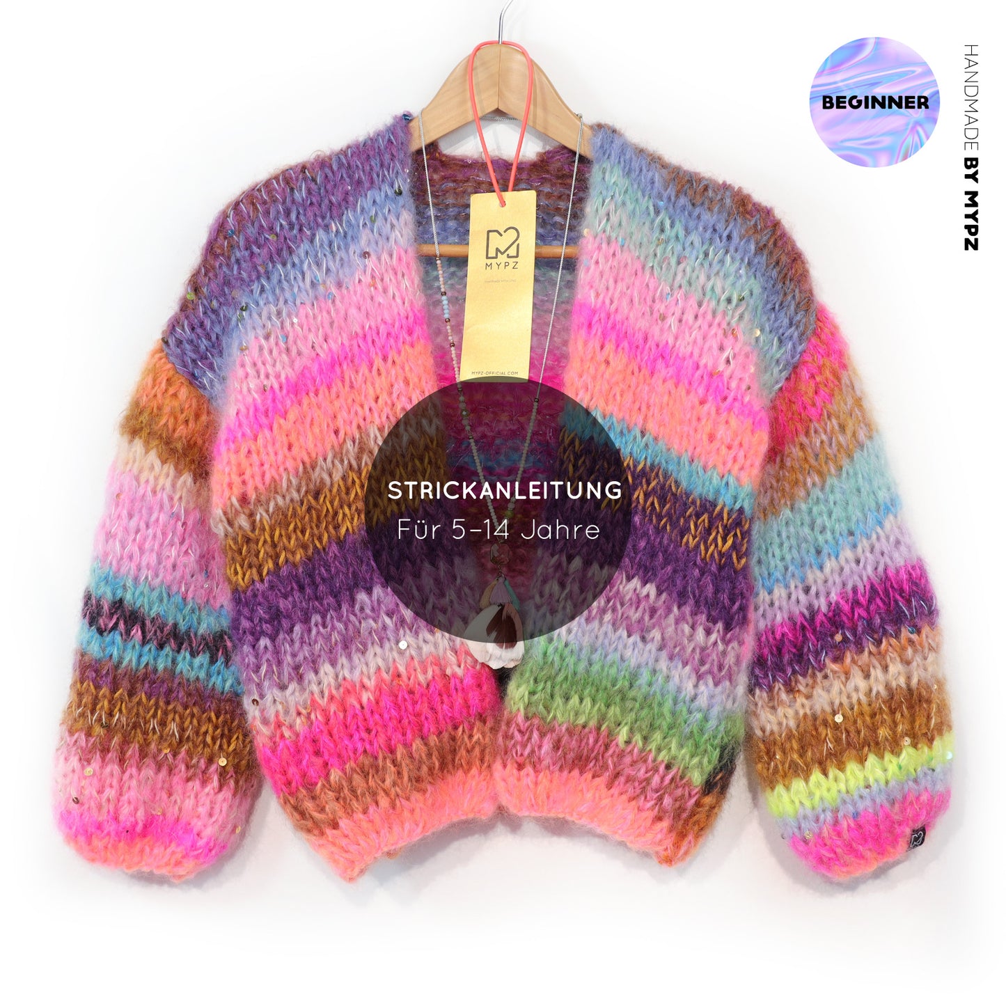 Knit pattern – MYPZ Chunky Mohair Cardigan Unicorn Glow No12 (ENG-NL-DE)