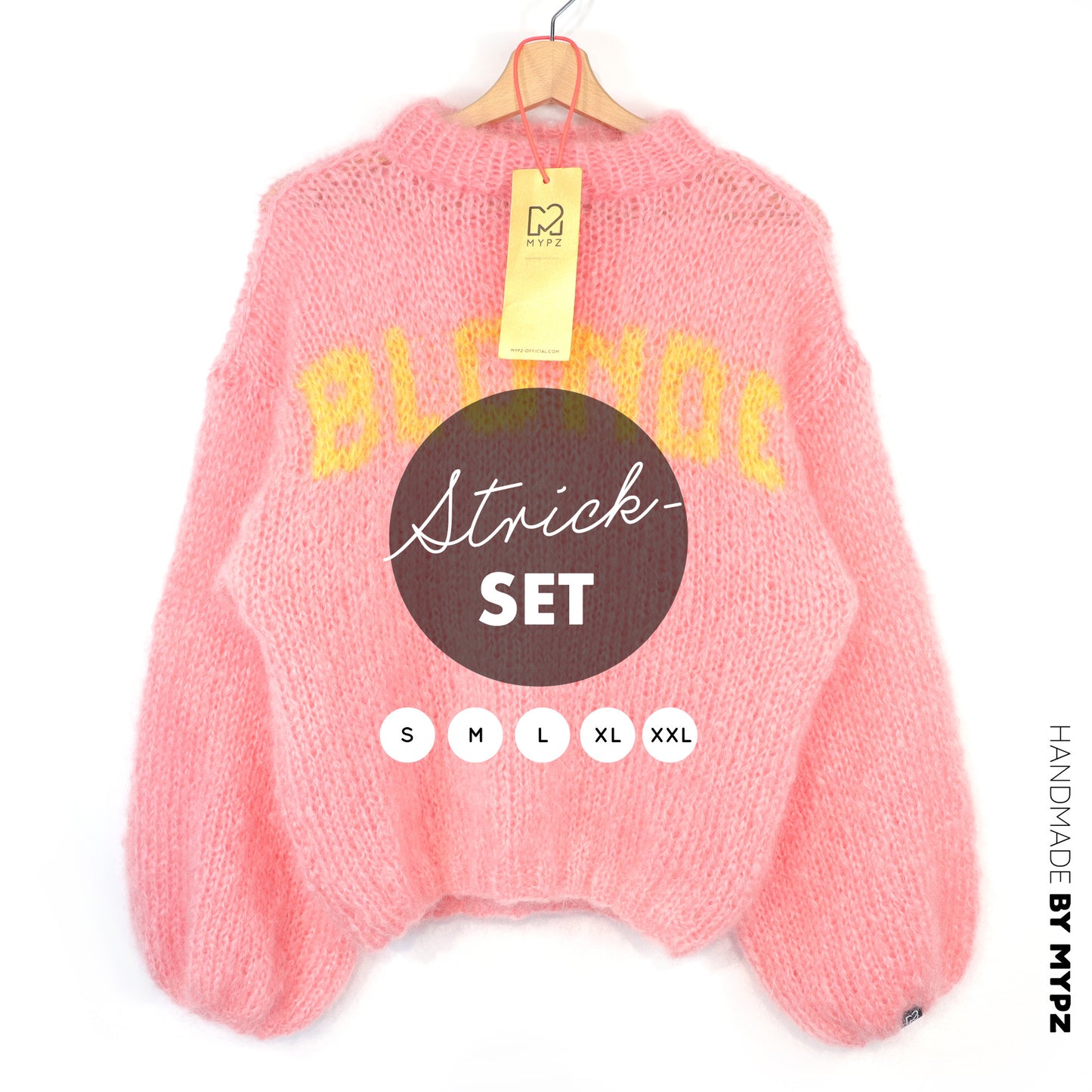 Knitting Kit – MYPZ Light Mohair Pullover Blonde No8 (ENG-DE-NL)