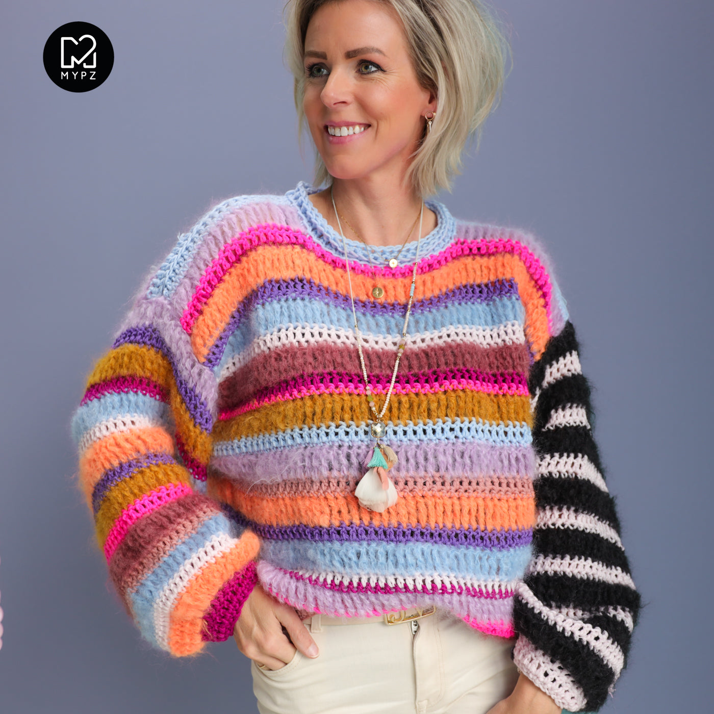 Crochet pattern – MYPZ Chunky pullover Sundays (ENG-NL-DE)