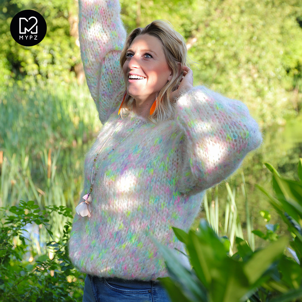 MYPZ Chunky Mohair Pullover Happy Mess