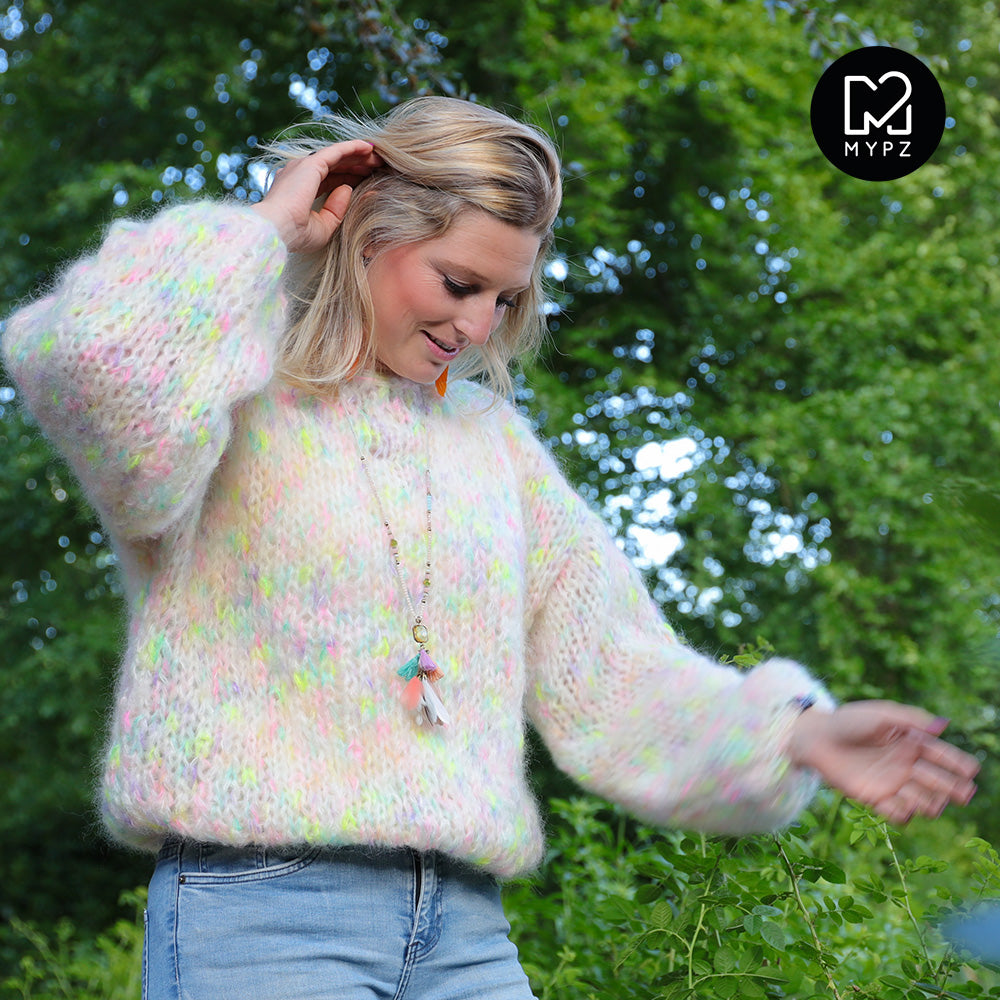 MYPZ Chunky Mohair Pullover Happy Mess