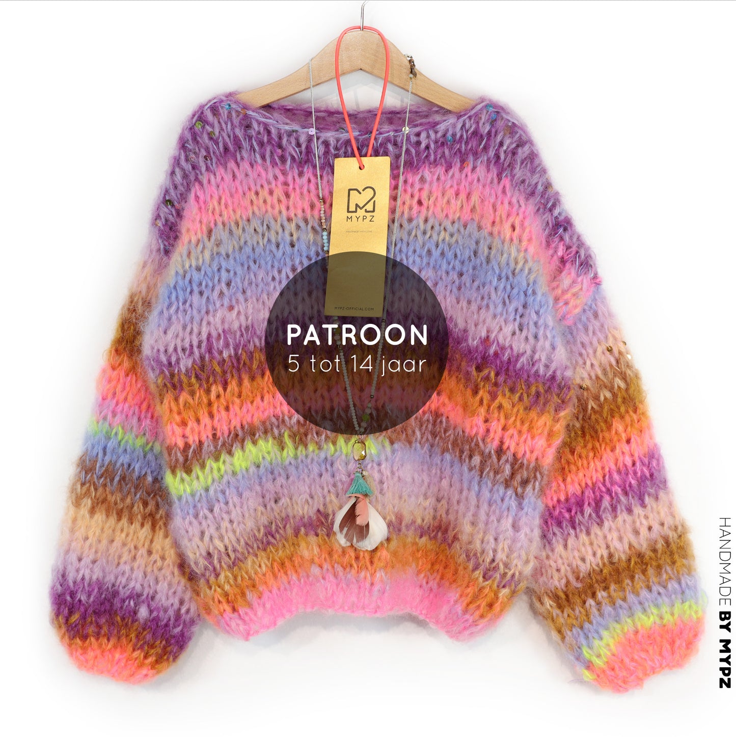 Knit pattern – MYPZ Chunky Mohair KIDS Pullover Fairy Fluff No12 (ENG-NL-DE)