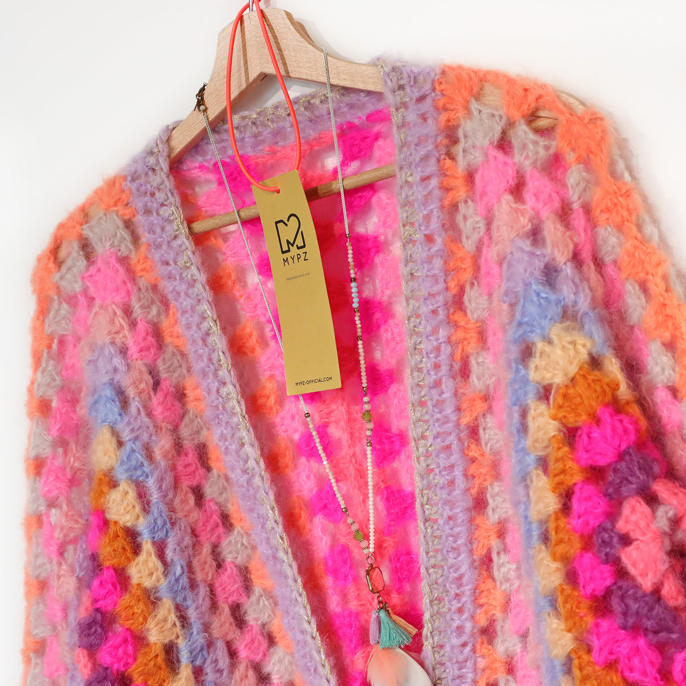 MYPZ Chunky Mohair Cardigan Pink Vibes