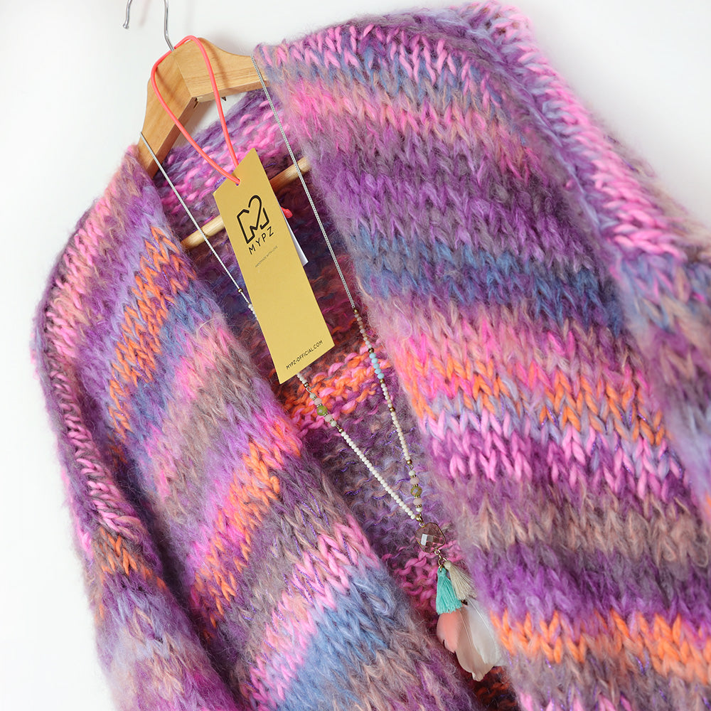 Knit pattern – MYPZ Chunky mohair cardigan Majestic No.15 (ENG-NL)