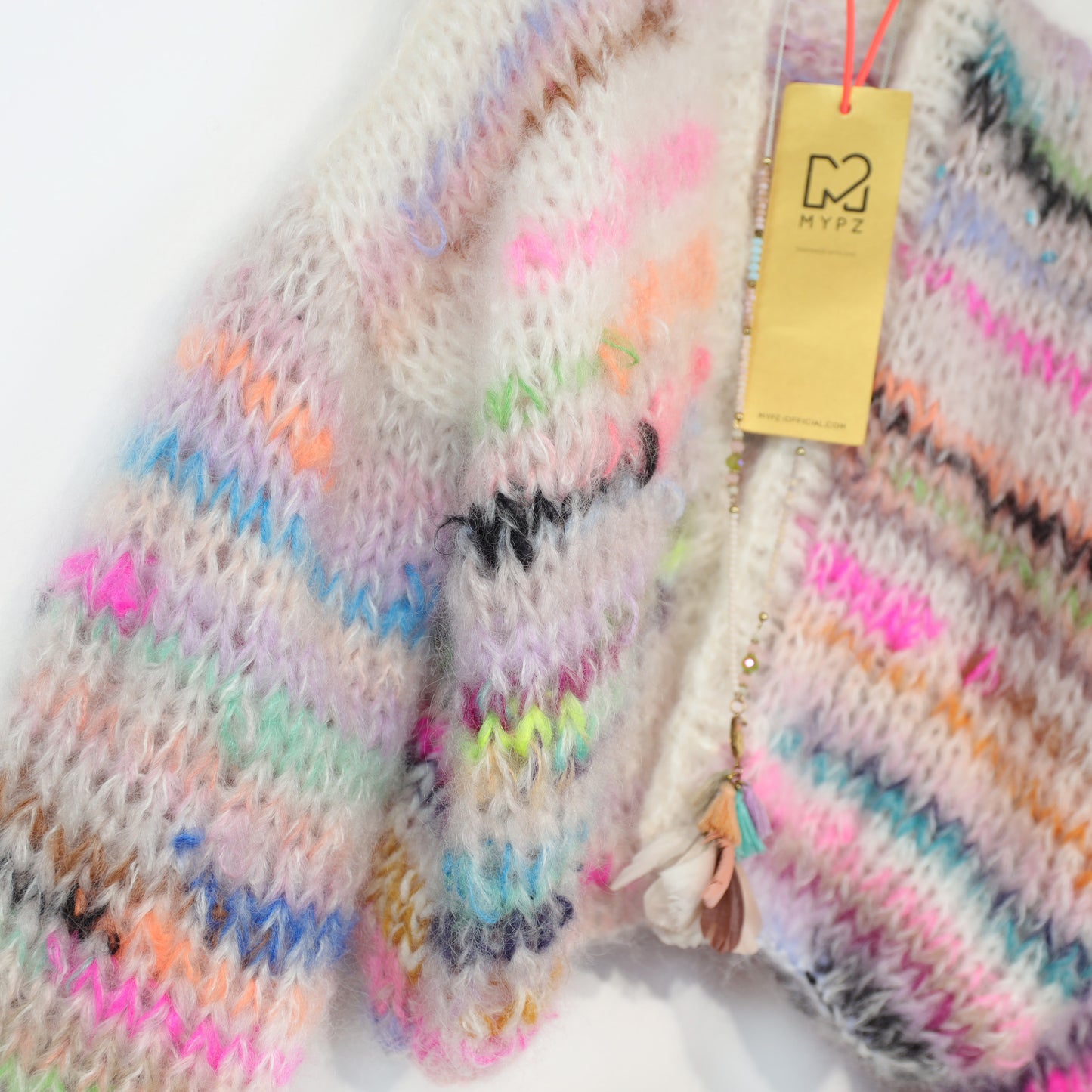 Knit pattern – MYPZ Chunky Mohair Cardigan Scrap Yarn No12 (ENG-NL-DE)