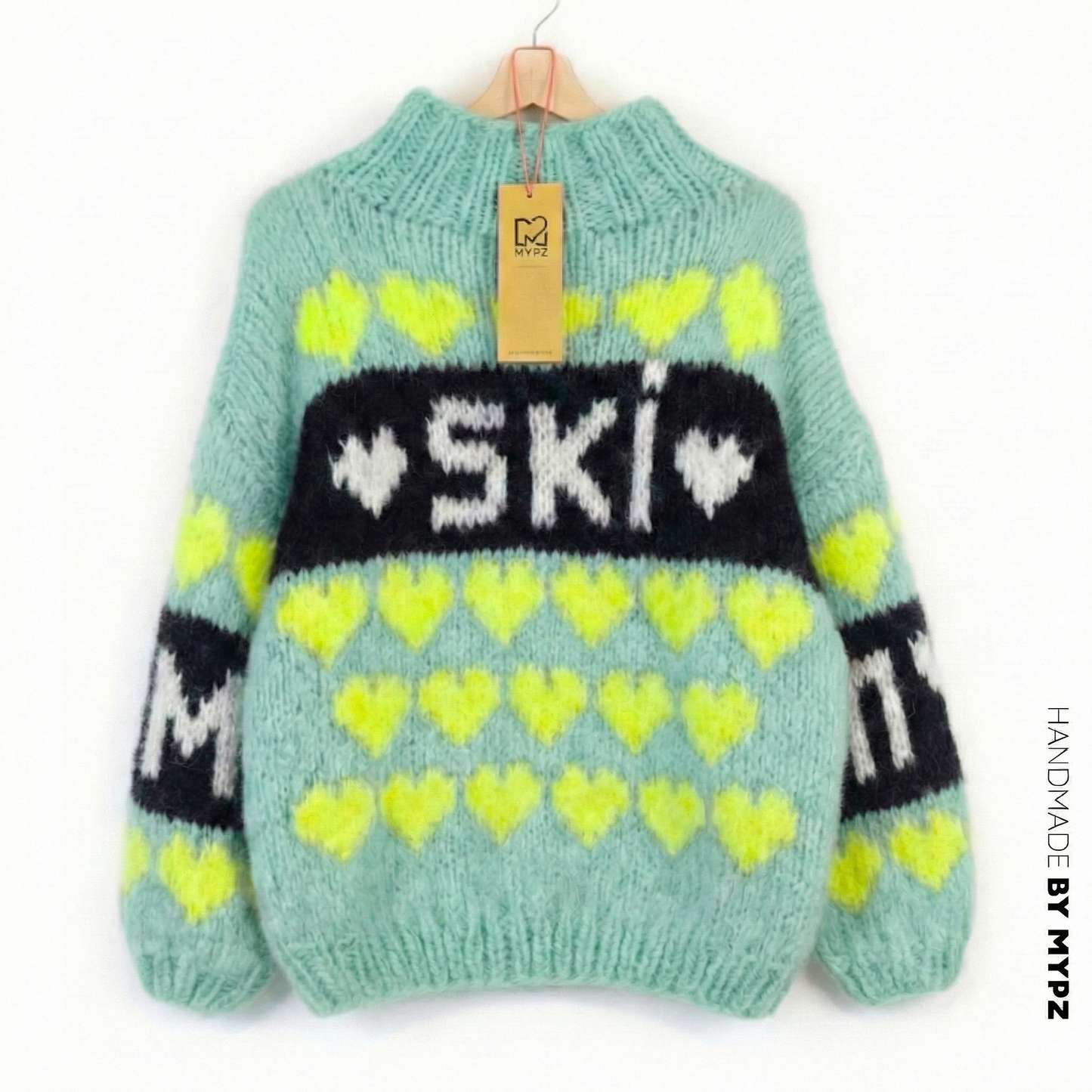 Knitting Kit – MYPZ Chunky Mohair Pullover Mint Love No.9 (ENG-NL-DE)