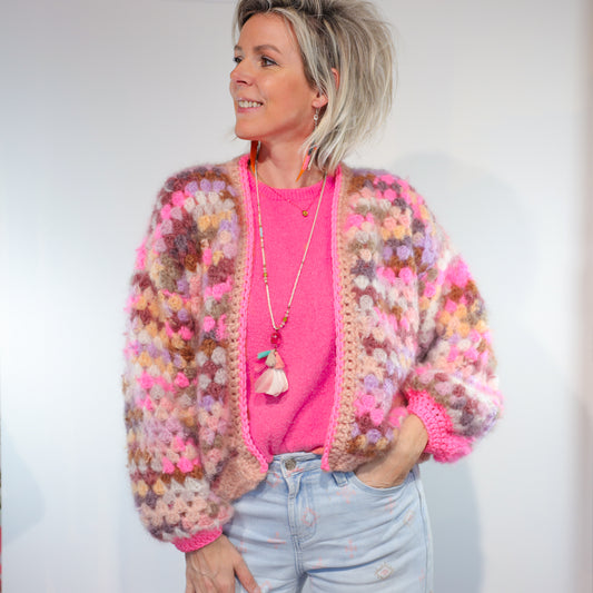 Crochet pattern - MYPZ Mohair cardigan Pastel Bloom (ENG-NL-DE)