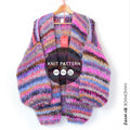 Knit pattern - MYPZ basic chunky mohair cardigan Flirty Red No.15 (ENG-NL-DE)