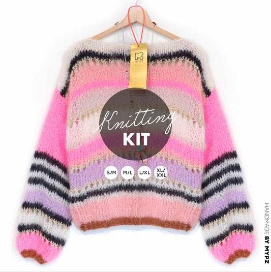 Knitting Kit – MYPZ Basic Light Mohair Pullover Alex no10 (ENG-NL-DE)