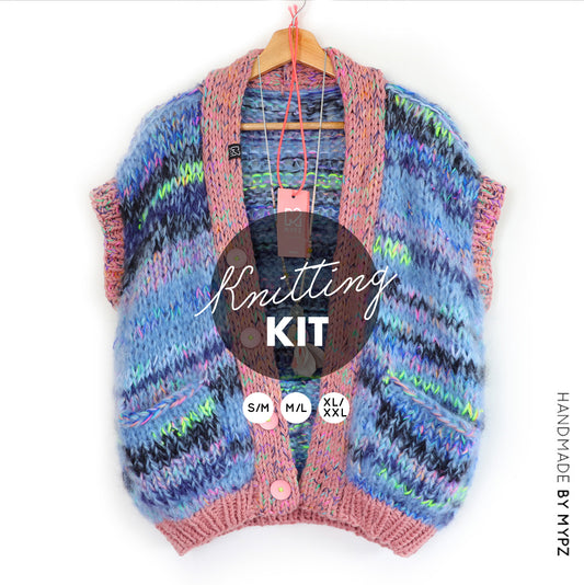Knitting Kit – Chunky Mohair Bodywarmer Jeans No.12 (ENG-NL)