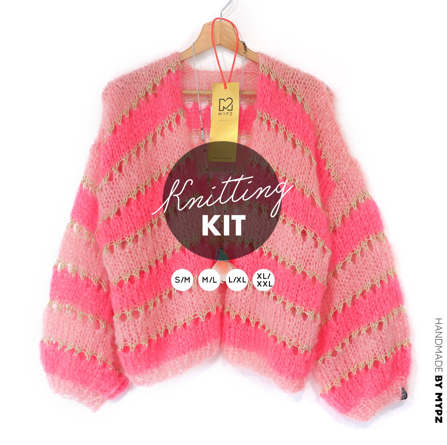 Knitting kit – MYPZ Short Light Mohair Cardigan Summerflow No10 (ENG-NL-DE)