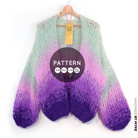 Knit pattern – MYPZ Chunky Alpaca Cardigan Desert Bloom No.15 (ENG-NL-DE)