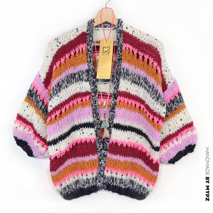 MYPZ Light Alpaca Cardigan Twinkle Berry
