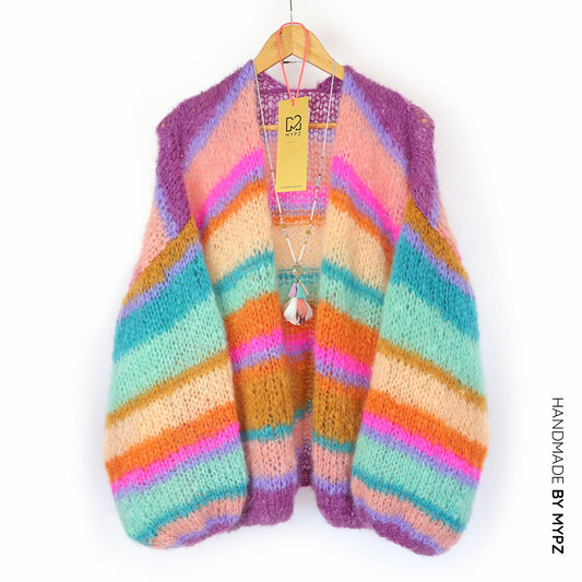 Knitting pattern – MYPZ Basic Light Mohair Cardigan Crystal No10 (ENG-DE-NL-ES-FR-IT-DA-SV-NO) 