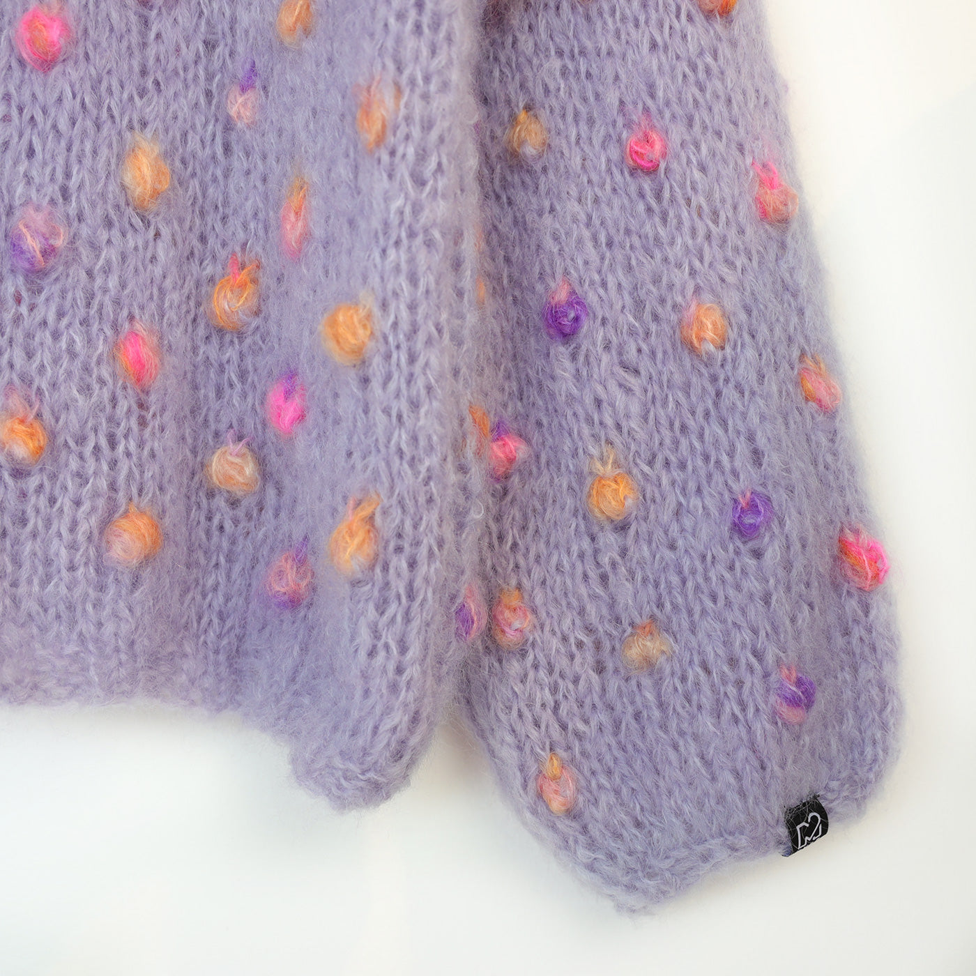 MYPZ Light Mohair v-neck Pullover Lavender