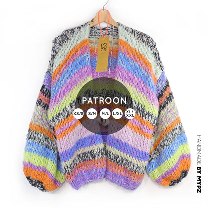 Knitting Pattern – MYPZ Chunky Alpaca Cardigan Fluffy No.12 (ENG-NL-DE)