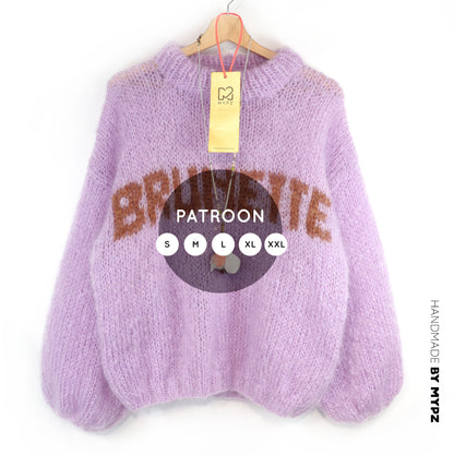 Knit pattern – MYPZ Light Mohair Pullover Brunette No8 (ENG-DE-NL)