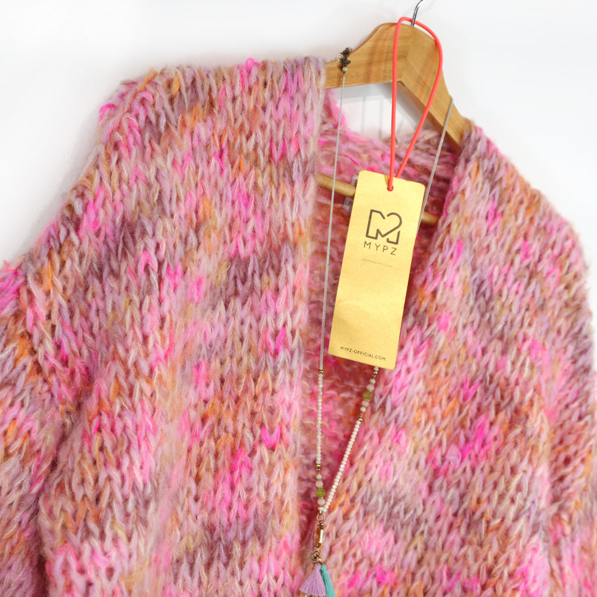 Knitting Kit – MYPZ Short Chunky Alpaca-Mohair Cardigan Pecan Dream No.15 (ENG-DE-NL-ES-FR-IT-DA-SV-NO)