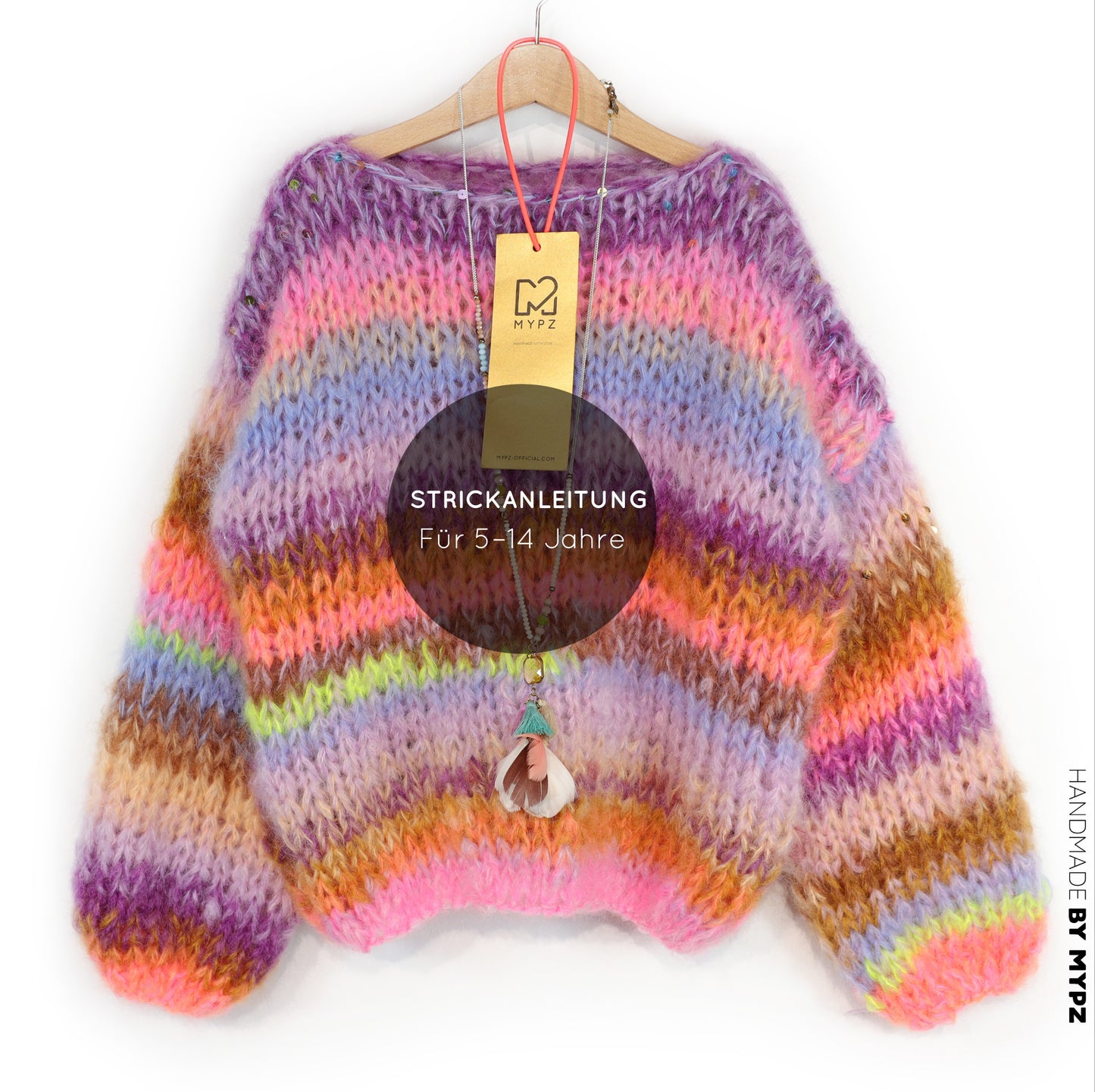 Knit pattern – MYPZ Chunky Mohair KIDS Pullover Fairy Fluff No12 (ENG-NL-DE)