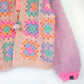 Crochet pattern - MYPZ Granny square mohair cardigan Marshmallow (ENG-NL-DE)