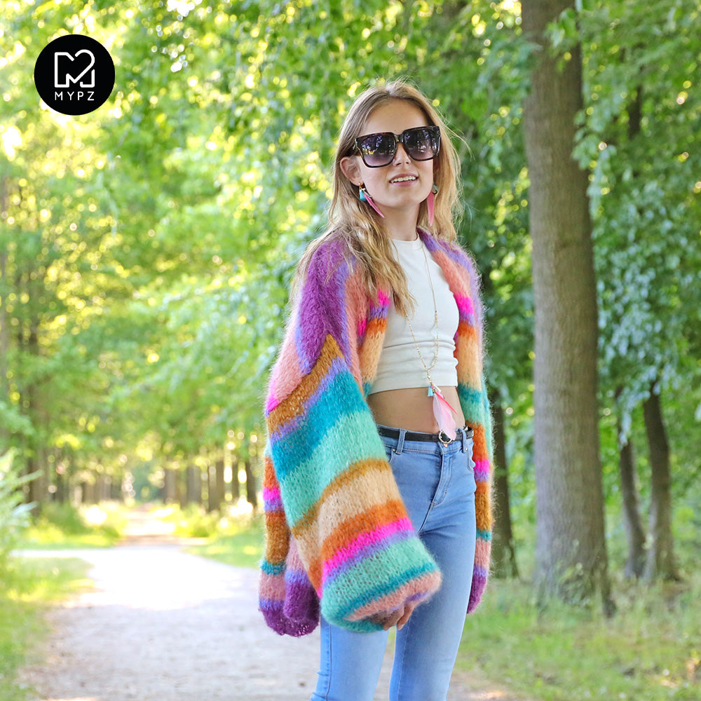 MYPZ Light Mohair Cardigan Crystal