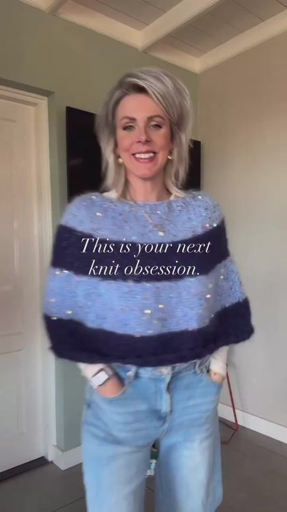 Knitting pattern – MYPZ Moonlight Sparkle Cape No8 (ENG-NL-DE)