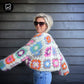 MYPZ Dreamy Chunky Mohair Granny square cardigan