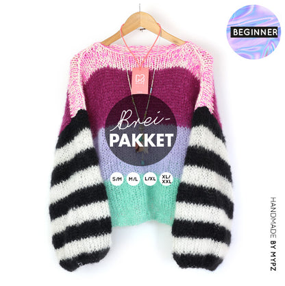 Knitting Kit – MYPZ Basic Light Mohair Pullover Coco no10 (ENG-NL)
