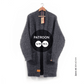 Haakpatroon MYPZ chunky grey reversible mohair cardigan