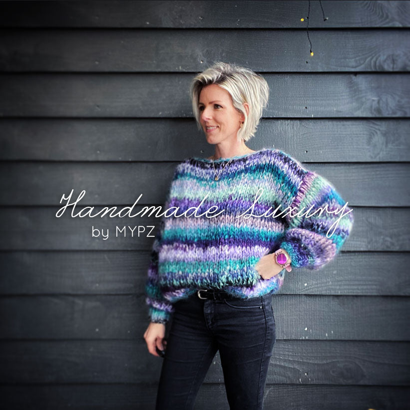 MYPZ purple rain mohair pullover No 15